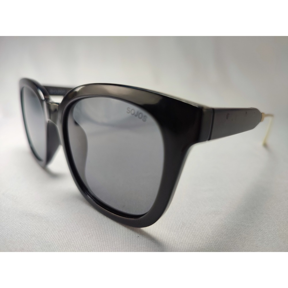 SOJOS SJ2050 C2 Black Oversized Square Sunglasses Gray Lens UV400 52-22-143